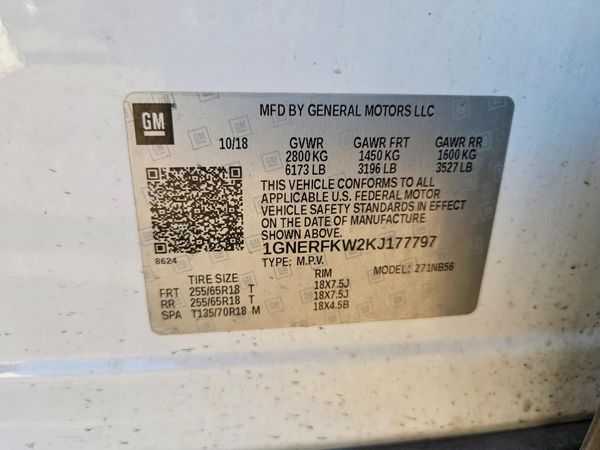 2019 CHEVROLET TRAVERSE LS
