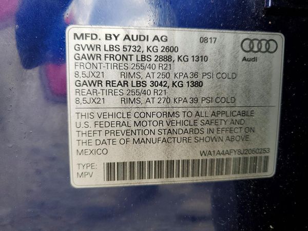 2018 AUDI SQ5 quattro Premium Plus