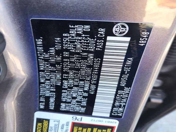 2015 TOYOTA CAMRY