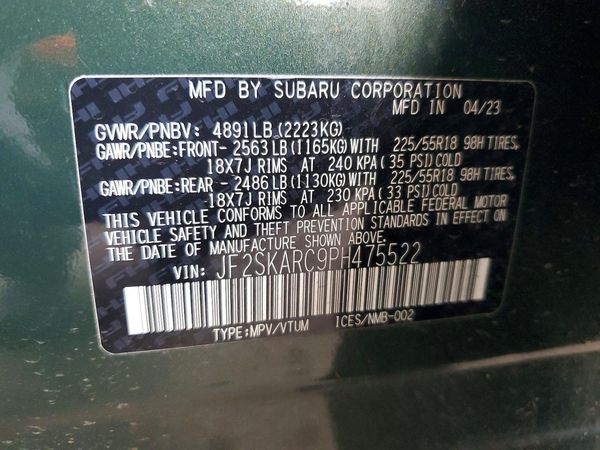 2023 SUBARU FORESTER