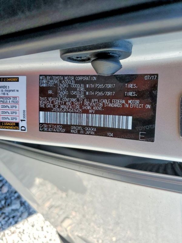 2017 TOYOTA 4RUNNER