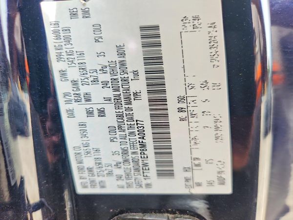 2021 FORD F150