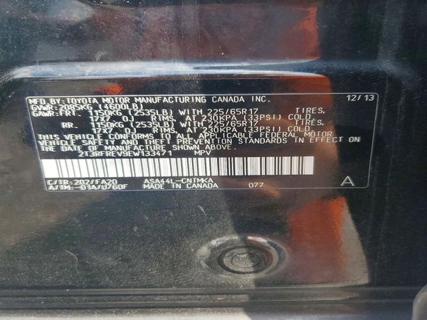 2014 TOYOTA RAV4 Sports