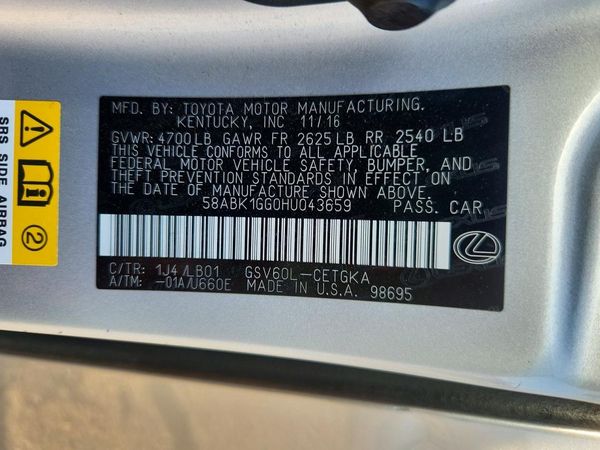 2017 LEXUS ES 350