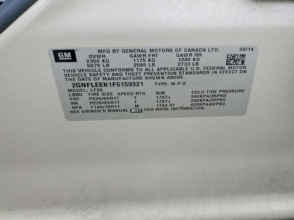 2015 CHEVROLET EQUINOX LS