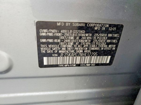 2022 SUBARU FORESTER
