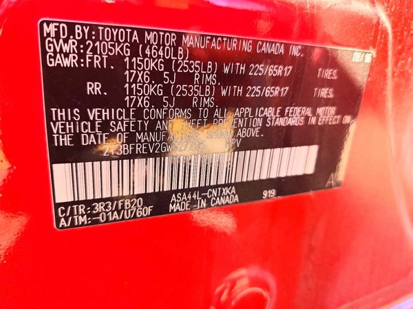 2016 TOYOTA RAV4 LE (X Grade)