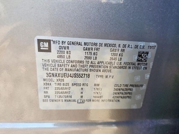 2018 CHEVROLET EQUINOX LT (3LT)