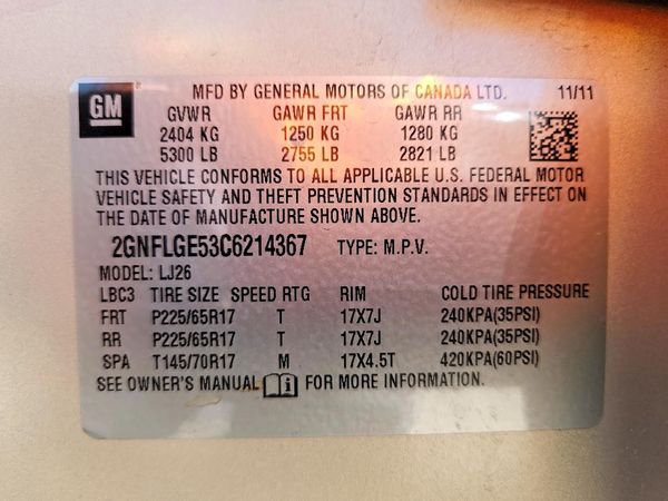 2012 CHEVROLET EQUINOX