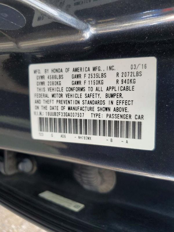 2016 ACURA TLX V6