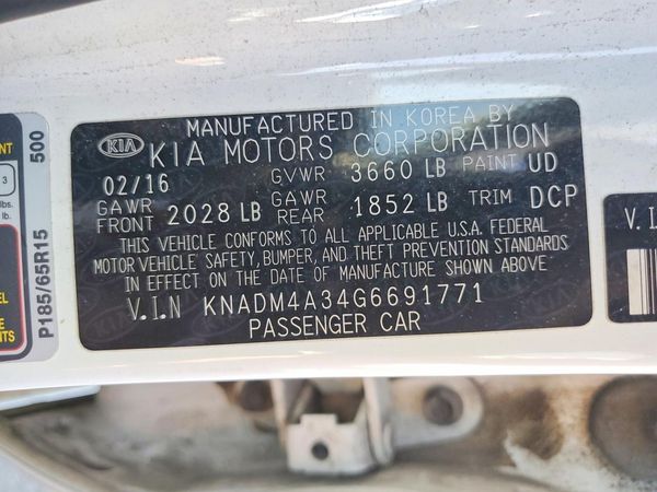 2016 KIA RIO LX A/T
