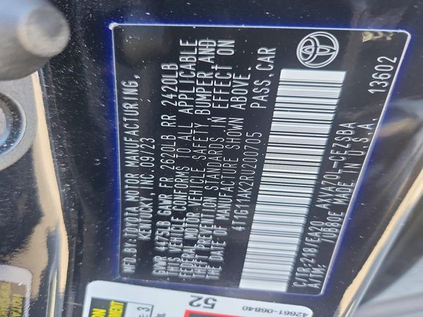 2024 TOYOTA CAMRY