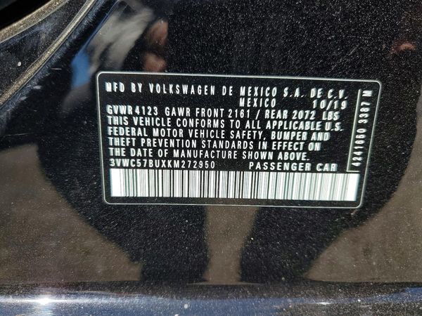 2019 VOLKSWAGEN JETTA