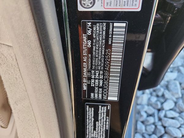 2015 MERCEDES-BENZ S S550