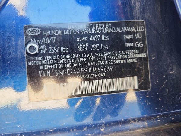 2018 HYUNDAI SONATA