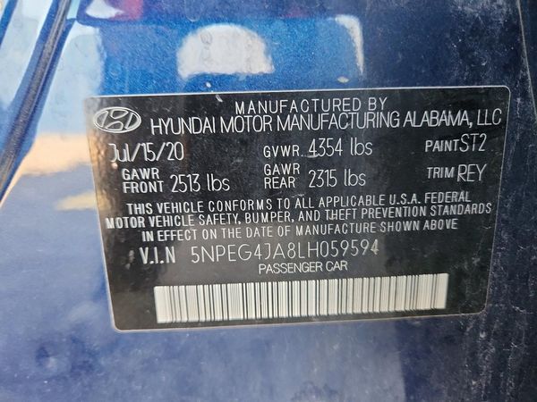 2020 HYUNDAI SONATA