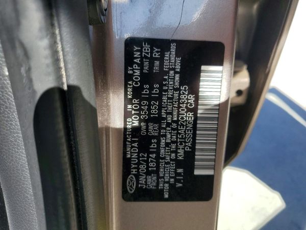 2012 HYUNDAI ACCENT GL (Middle-low grade)