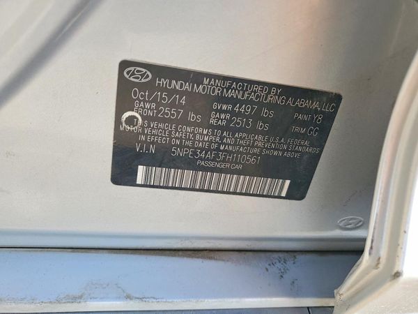 2015 HYUNDAI SONATA