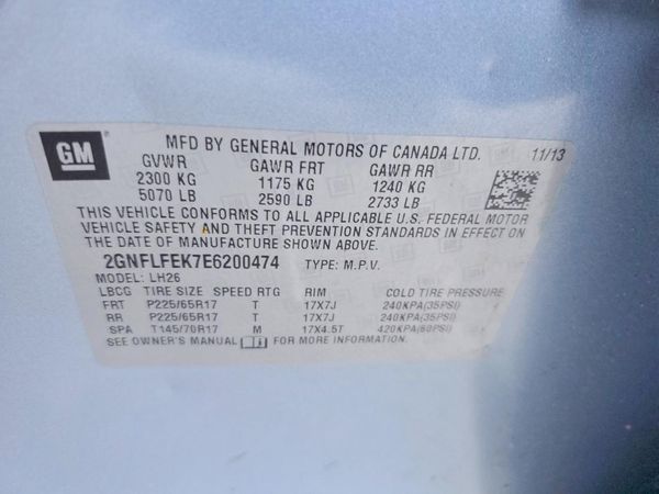 2014 CHEVROLET EQUINOX 1LT — VINS