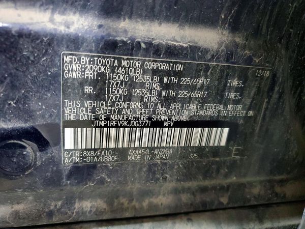 2019 TOYOTA RAV4 XLE / XLE Premium 4WD