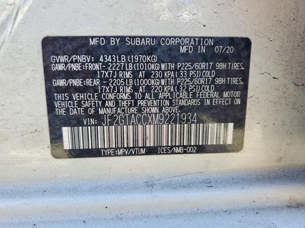 2021 SUBARU CROSSTREK