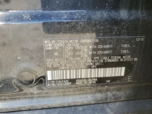 2019 TOYOTA RAV4