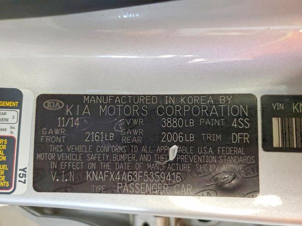 2015 KIA FORTE