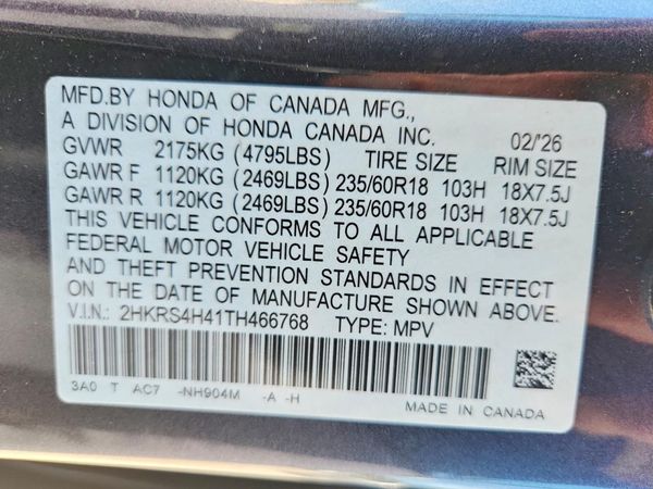 2026 HONDA CR-V