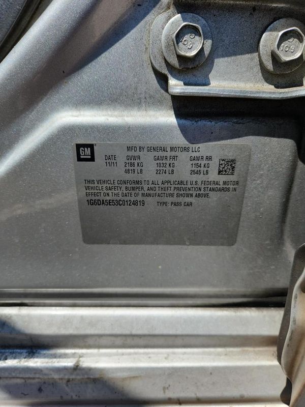 2012 CADILLAC CTS