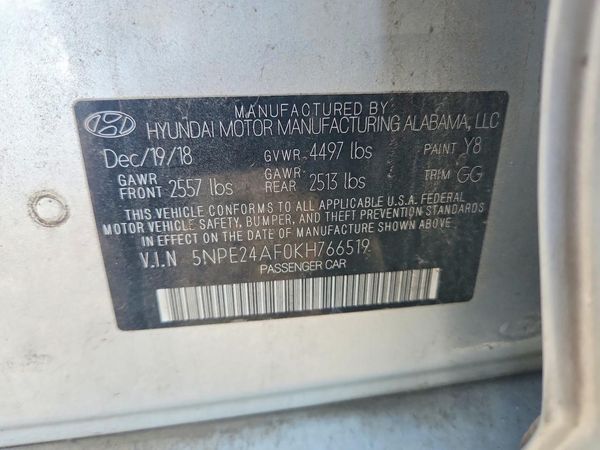2019 HYUNDAI SONATA Eco Turbo, SE