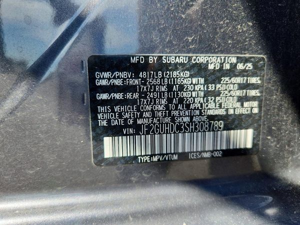 2025 SUBARU CROSSTREK