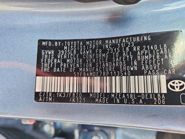 2024 TOYOTA COROLLA