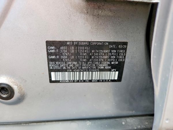 2020 SUBARU OUTBACK Premium