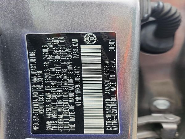 2018 TOYOTA CAMRY L/LE/SE/XLE
