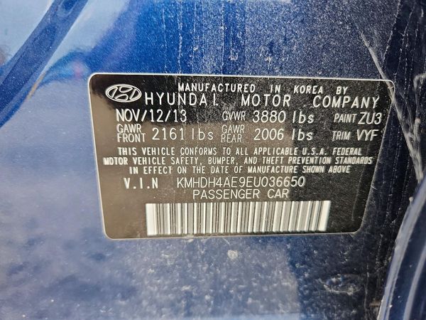 2014 HYUNDAI ELANTRA GLS (Middle)