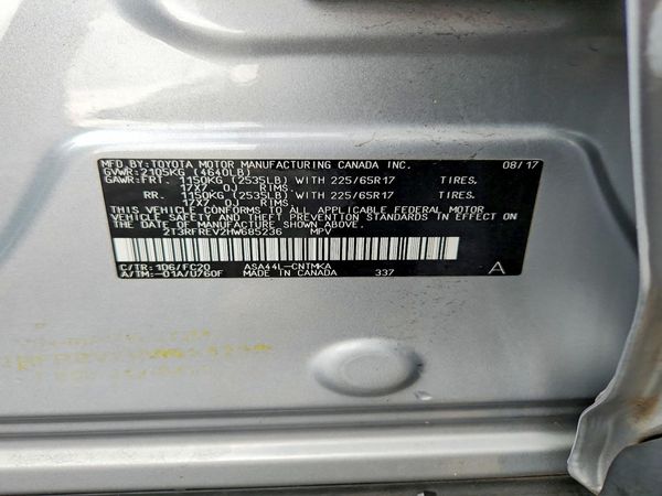 2017 TOYOTA RAV4 XLE