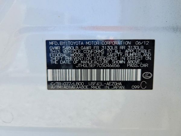 2012 LEXUS LS 460L