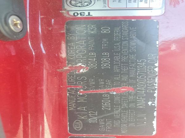 2013 KIA FORTE EX