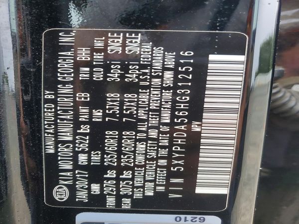 2017 KIA SORENTO EX