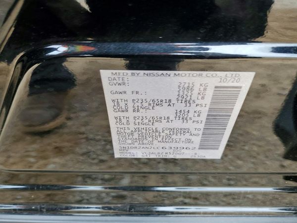 2020 NISSAN PATHFINDER