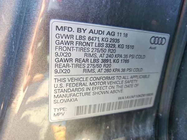 2019 AUDI Q8