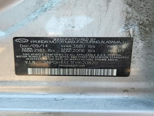 2015 HYUNDAI ELANTRA GLS(Middle)