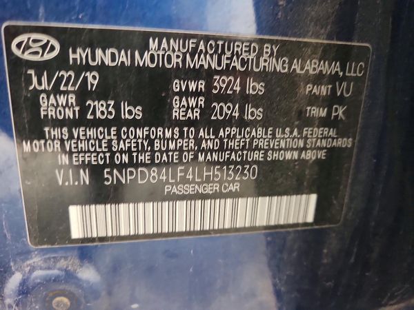 2020 HYUNDAI ELANTRA