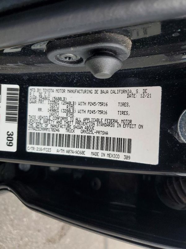 2022 TOYOTA TACOMA