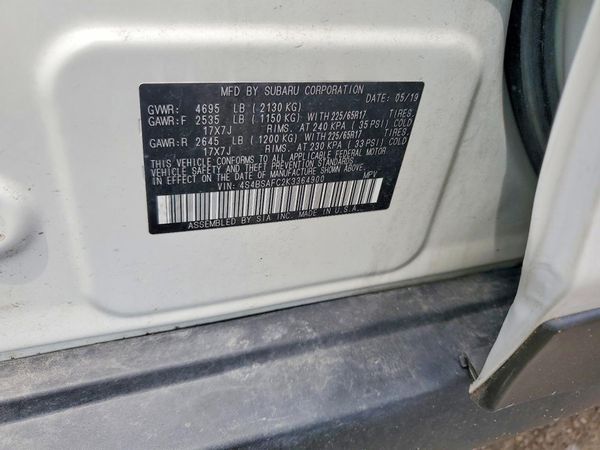2019 SUBARU OUTBACK Premium+ES