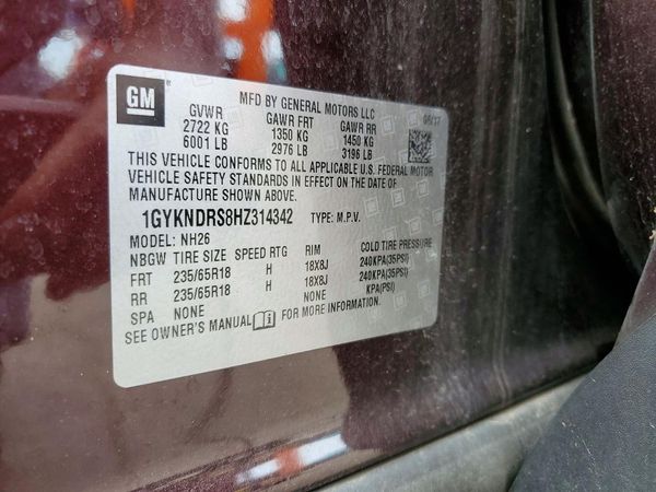 2017 CADILLAC XT5 Luxury