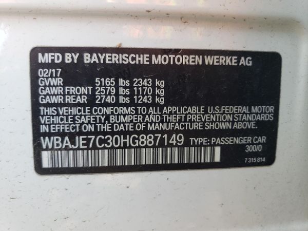 2017 BMW 540