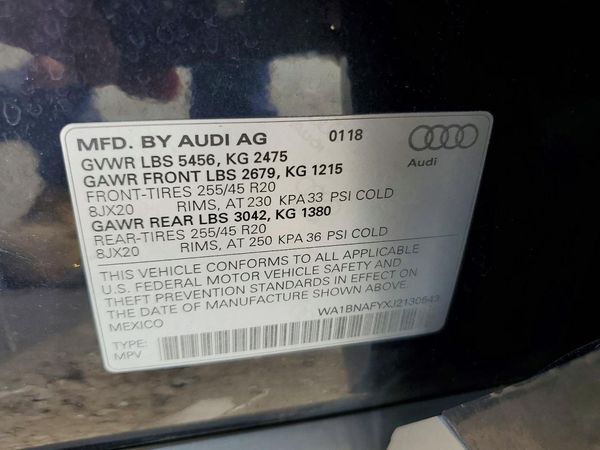 2018 AUDI Q5 quattro Premium Plus