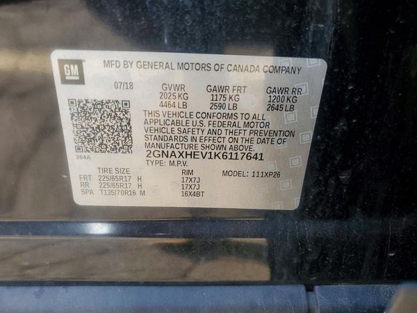 2019 CHEVROLET EQUINOX LS