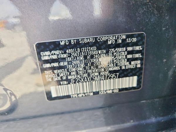 2021 SUBARU FORESTER